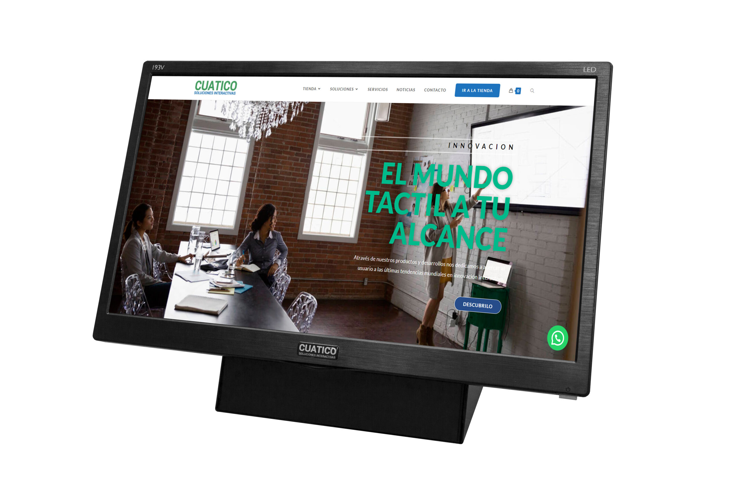 Monitor Táctil Resistivo 19» Hdmi Vga Touchscreen Kiosko Totem – CUATICO  Soluciones Interactivas